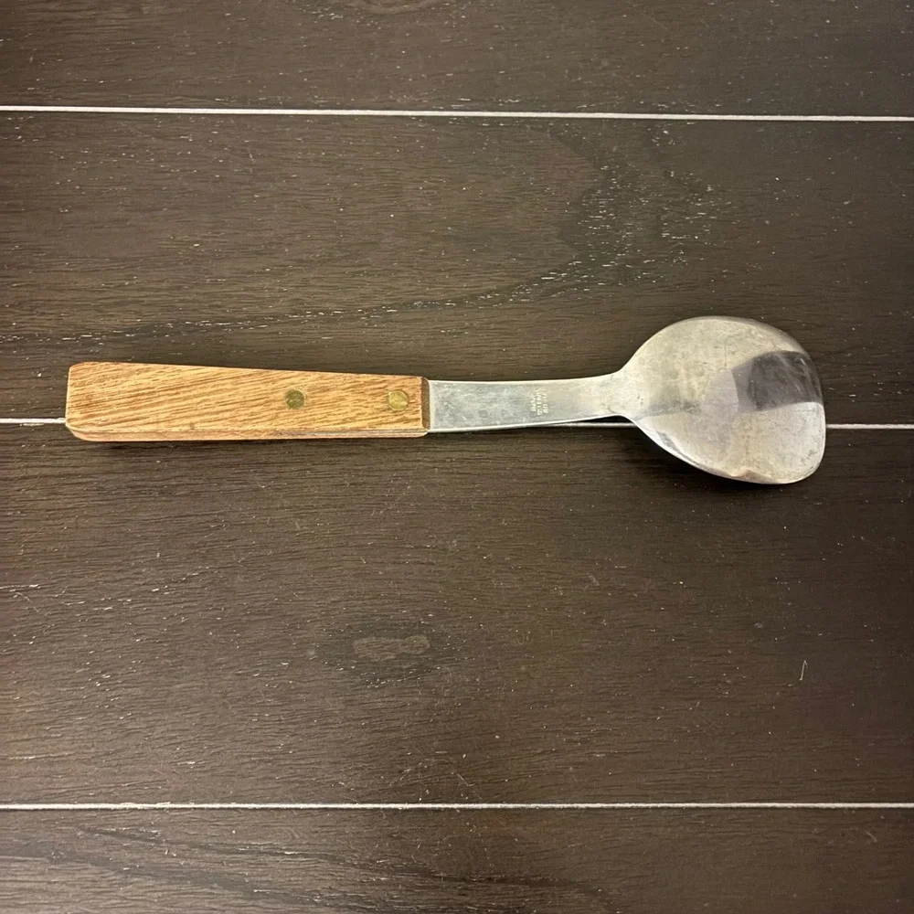 Vintage Ice Cream Spade | Old State Bank | Barlow Japan | Wood Handle | 9.5